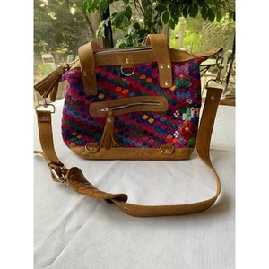 Trades of Hope Cloth Embroidered Colorful Purse Backpack 10x12x5 inches EUC - Picture 1 of 18