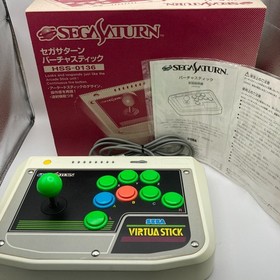 Sega Saturn Virtua Stick Controller HSS-0136 Arcade Fight Stick In Box CIB Japan