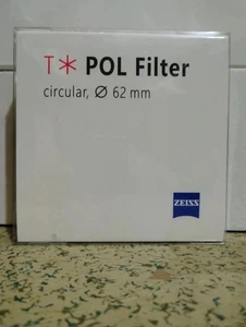 Carl Zeiss T* POL Circular Polarizer Lens Cpl Filter Variable Nd Film UV 62 mm - Picture 1 of 13