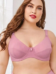 Soft 36-60 AA ABCDDEF Womens Bras Ma'am Sexy Lingerie Plus Size Ladies Brassiere - Picture 1 of 14