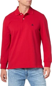 Camisa Polo Brooks Brothers Calce Ajustado Roja Manga Larga, L Grande BB-2277 - Imagen 1 de 3