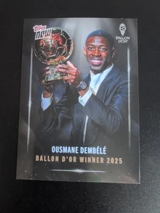 Ousmane Dembele Winner Ballon D’or 2025  PSG Paris Saint-Germain Topps Now 🏆 - Photo 1/2