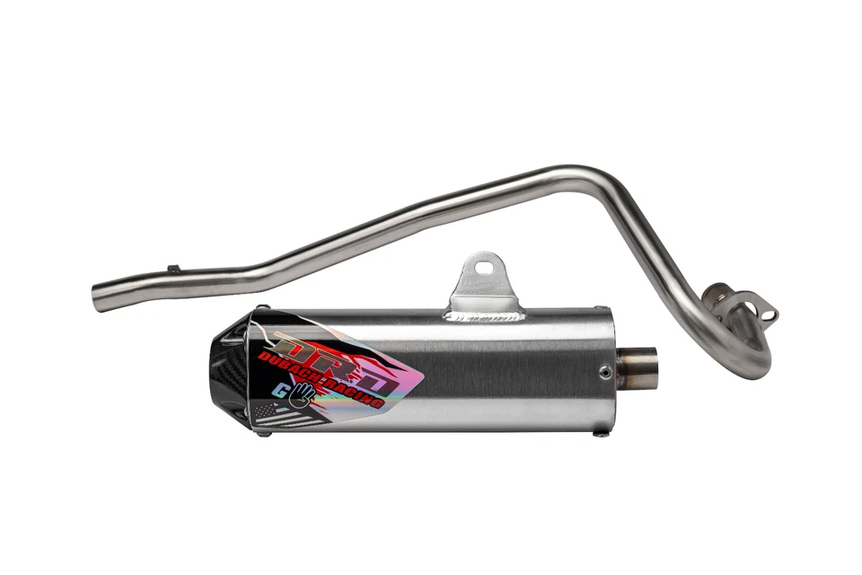 Dr. D Yamaha TTR 50 (06-25) G4 Carbono Tapa Pit Bike Sistema de Escape Foto 1 de 3