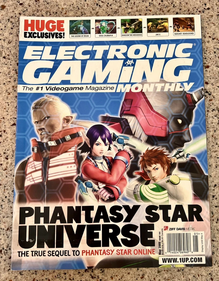 Electronic Gaming Monthly Magazine May 2005 Phantasy Star Universe Issue 191 - Image 1 of 1