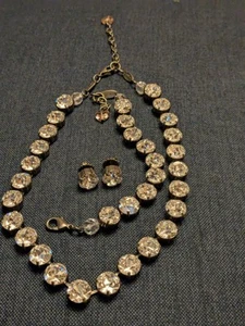 Sabika Classics Vol 4 Clear Crystal Manhattan jewelry set EUC - Picture 1 of 6