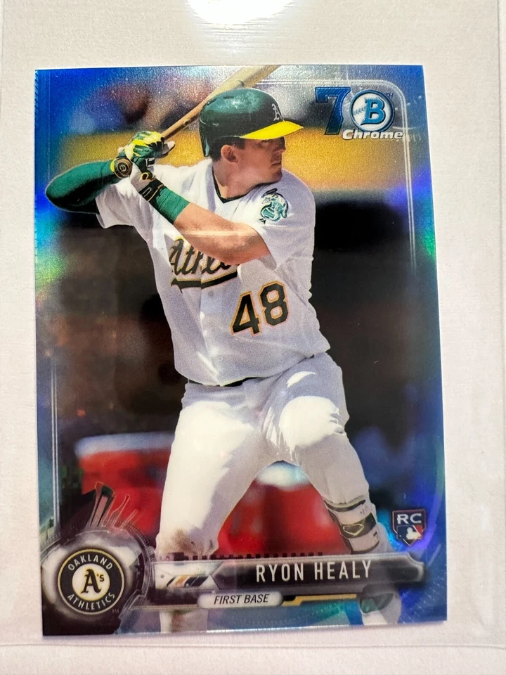 K53,835 - 2017 Bowman Chrome Mini 70th Blue Refractors #35 Ryon Healy #/70 - Image 1 of 1