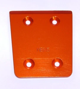 XTREME RACING MUGEN MBX5 PLACA DE DESLIZAMIENTO TRASERA DE ALUMINIO BUGGY TRUGGY 21 NITRO - Imagen 1 de 1