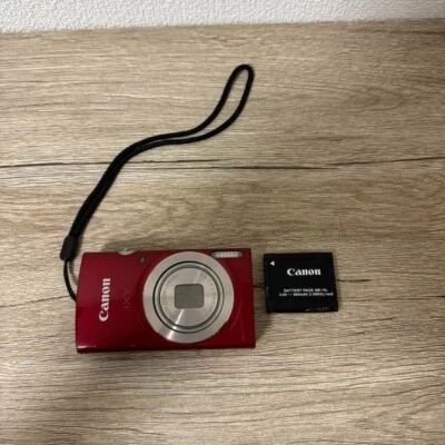 Canon PowerShot ELPH 180 Red Digital Camera 20MP 8x Optical Zoom From JAPAN - Image 1 of 4