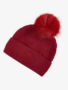 LeMieux Lila Womens Beanie - Ember | Winter, Detachable Faux Fur Pompom, Lined - Picture 1 of 6