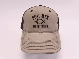 Gorra de malla de camionero sombrero gorra hombres reales por Cavenders malla marrón bronceada factura facial - Imagen 1 de 8