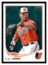 2013 Topps #148 L.J. HOES RC Baltimore Orioles ~D4L