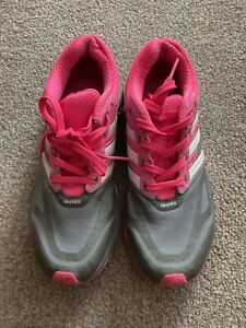 Adidas Boost Response Techfit Running Trainers Womens UK 5.Lightweigh Pink Grey