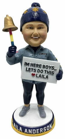 Laila Anderson St. Louis Blues Numbered to 2,019 Bobblehead NHL Cover