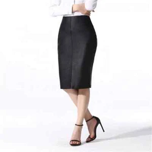 Fashion Party Club Women Skirt Handmade Sexy Genuine Lambskin Leather Wear Soft - Picture 1 of 7