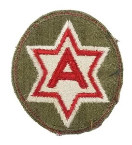 WWII US Army 6th Army Patch Cut Edges No Glow - Picture 1 of 5