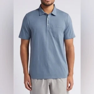 Neu mit Etikett Over Under Saltwash Salt Life kurzärmliges Polo 100 % Baumwolle adrett grau L - Bild 1 von 9