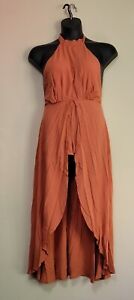 Lulus Romber Shorts With Ling Skirt Rusty Color Womens Size Medium