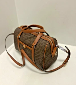 Michael Kors Medium Satchel Handbag Crossbody Shoulder Bag - Brown Ladies Purse - Picture 1 of 11