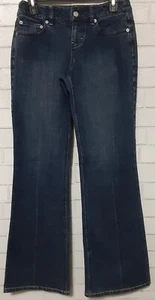 Ann Taylor LOFT Jeans Women's Size 0 Blue Denim Low Rise Flare Leg Stretch NWT - Picture 1 of 6