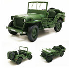 1:18 Willys WWII Tactical Truck Off-road Military Vehicle Model Car Ornaments