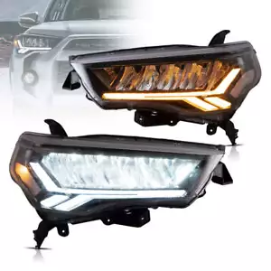 Faros reflectores LED para Toyota 4Runner 2014-2022 esquina transparente secuencial 2x - Imagen 1 de 9
