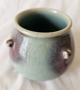 Gorgeous Buller’s oriental form vase, lovely crackle glaze tones, by Agnete Hoy - Picture 1 of 15