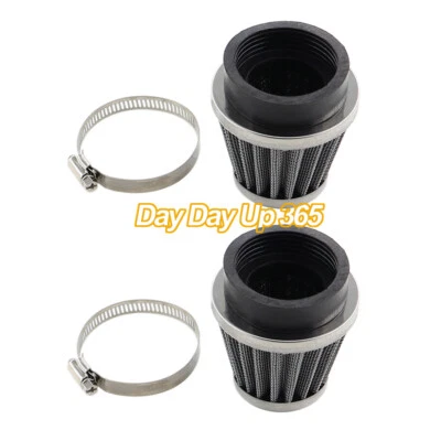 Limpiador de cápsulas de filtro de aire lavable 2x 48 mm para Honda CB350 CB360 CB450 CB500T CL Foto 1 de 4