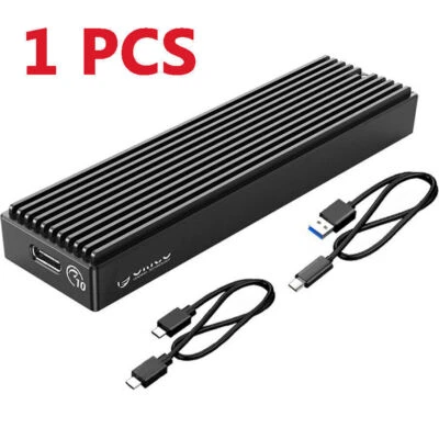 1 x M.2 NVMe SSD Case 10Gbps USB 3.1 GEN 2 For M.2 SSD Up To 2TB C To C Cables - Image 1 of 4