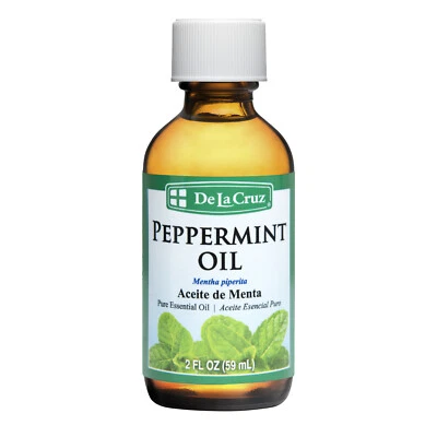 De La Cruz Pure Peppermint Essential Oil, Steam-Distilled, Bottled in USA  2 OZ - Image 1 of 4