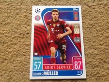 Match Attax 2021/2022 Thomas Muller Bayern Mint Shirt Service Rare Base Card UK