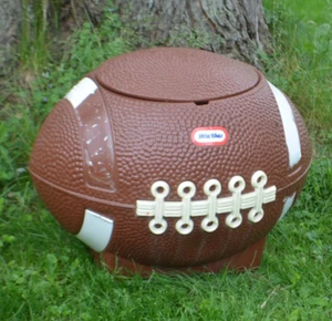 Vintage 1975 Little Tikes Football Shaped Toy Box w/Lid Tailgate Party Cooler - Picture 1 of 9