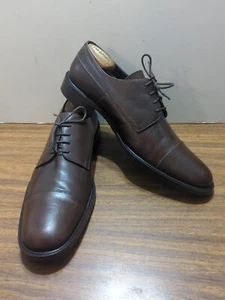 Giorgio Zillion Leather Shoes Dark Brown 13M- Cap toe Oxford Made In Italy #29 - Bild 1 von 12