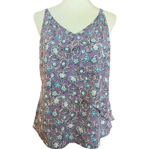 CAbi 3543 Size Small Floral Scrollwork Cami Blouse Top Multicolor - Picture 1 of 9