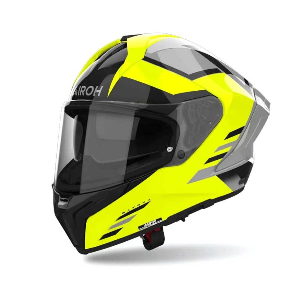 Casco Integrale Airoh Matryx Thron Giallo Lucido - Immagine 1 di 2