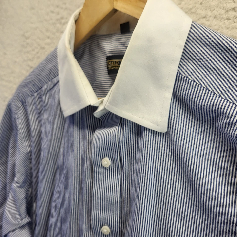 Camisa a Rayas Donald J Trump Signature Collection Para Hombre 17 32/33 Cuello Blanco Foto 1 de 4