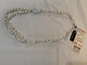 Collar de cuentas blancas Primavera Primavera de colección con perlas de imitación para mujer nuevo con etiquetas años 80’s - Imagen 1 de 4