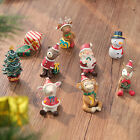 Resin Figurines Ornamental Nordic Santa Christmas Tree Mini Figurines Vintage