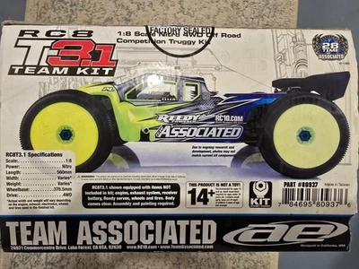 Kit de truggy Team Associated RC8T 3.1 Nitro 4x4 y ruedas y neumáticos Proline/Jconcepts Foto 1 de 4