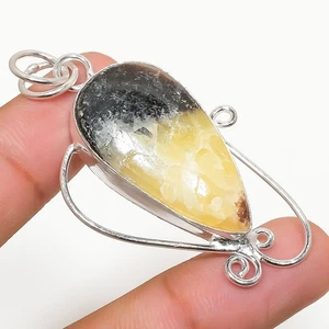 Ciondolo gioiello in argento sterling 925 fatto a mano con pietra del... - Foto 1 di 5