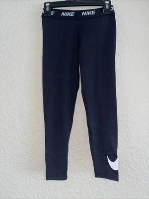 Nike Leggings Kids DRI-FIT Girls Sport Size 6X/L Black Stretch NWT - Image 1 of 4