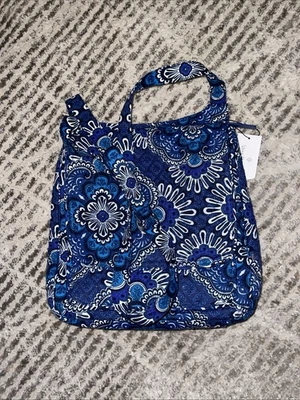 Vera Bradley Essential Mailbag Bandolera Cartera Bolso Tapiz AZUL Floral Nuevo con Etiquetas Foto 1 de 2