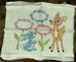 Walt Disney's 'Bambi Birth Record' Cross Stitch - COMPLETE - to be personalized - Picture 1 of 4