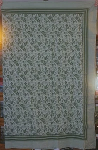 WILLIAMS SONOMA tovaglia vintage 70x90 pergolato verde - Foto 1 di 4