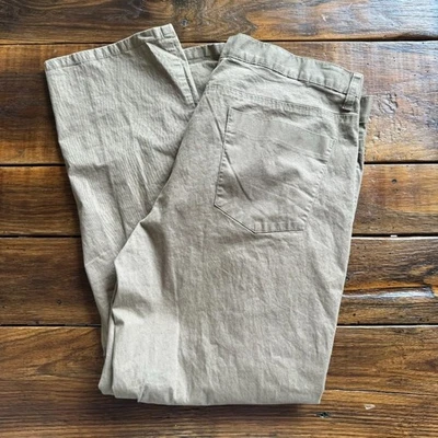 Alfani Stretch Flat Front Chino Pants Tan 36 x 30 - Image 1 of 4