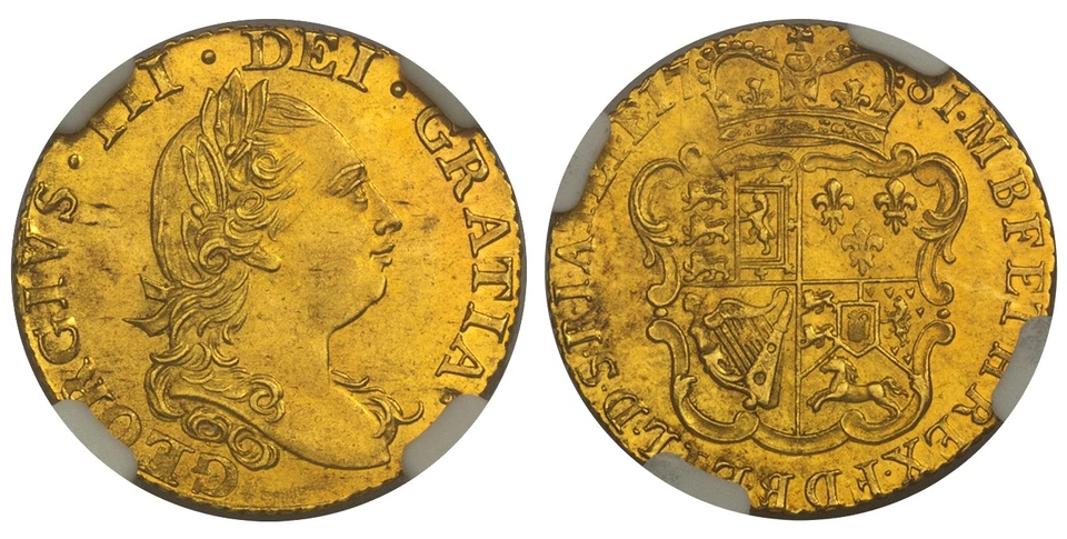 GREAT BRITAIN. George III. 1781 AV Half-Guinea. NGC MS64. KM 605 - Image 1 of 1