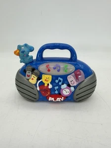 Vintage 2000 Mattel Blues Clues Boombox Buddy Radio Musical Toy Blue's Tunes - Picture 1 of 4