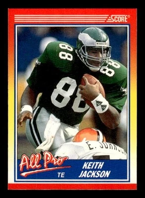 1990 Score #588 Keith Jackson Philadelphia Eagles - Image 1 of 2