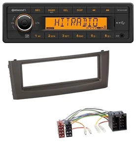Continental 1DIN USB AUX MP3 Autoradio für Fiat Grande Punto Punto ab 05 schwarz - Bild 1 von 5