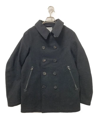 VISVIM Harris Tweed LIEUTENANT Coat M Black Wool Vintage Style Jacket - Image 1 of 4