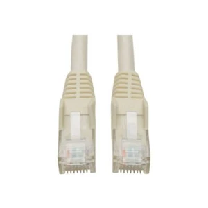 Tripp Lite Cat6 Gigabit Molded (UTP) Ethernet Cable (RJ45 M/M), PoE, White, 1ft - Picture 1 of 1